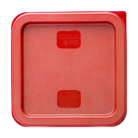 Hygiplas Square Red Lid to fit 1.5 & 3.5Ltr Containers - HY407