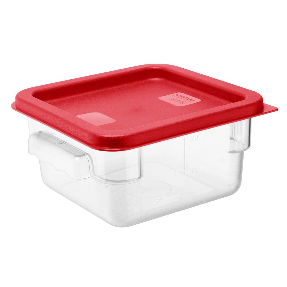 Hygiplas Square Red Lid to fit 1.5 & 3.5Ltr Containers - HY407