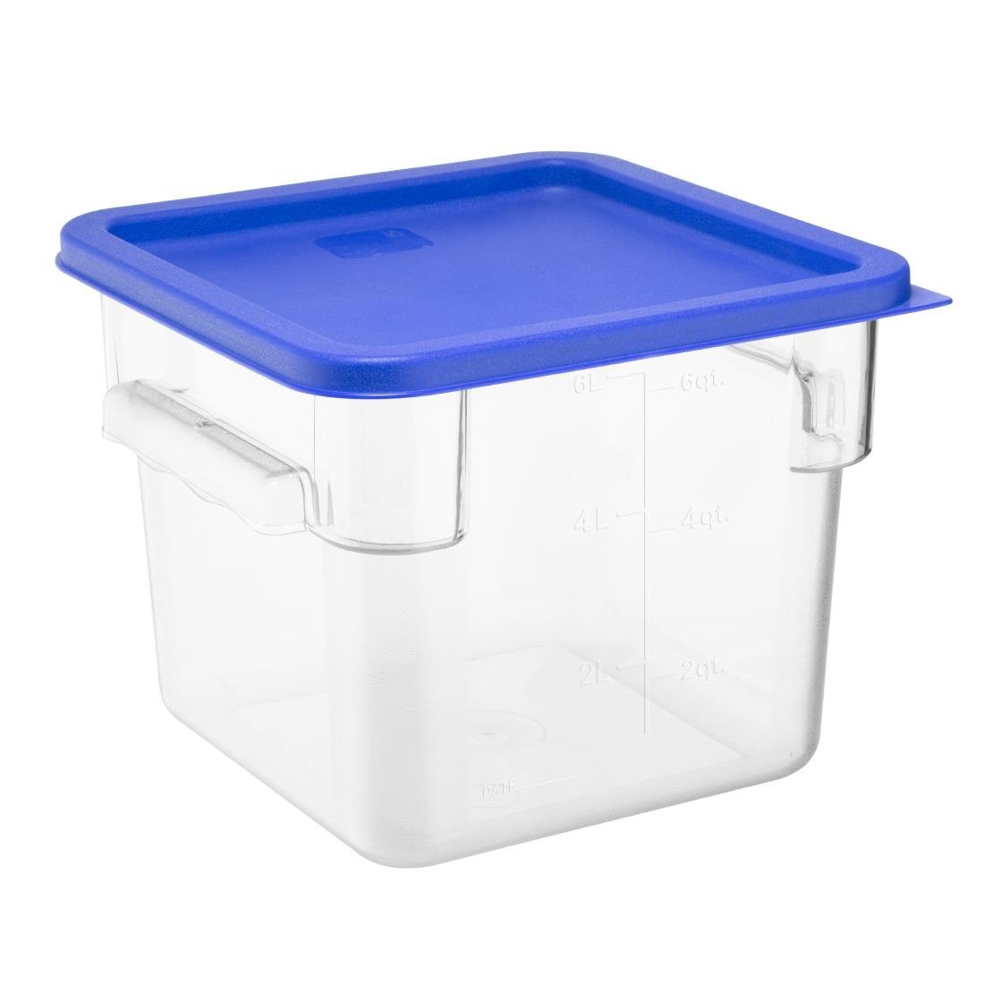 Hygiplas Square Blue Lid to Fit 5.5/7Ltr Containers - HY411