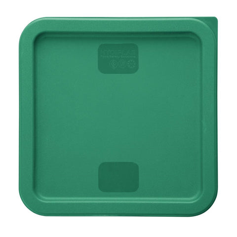 Hygiplas Square Food Storage Container Lid Green Large - HY415