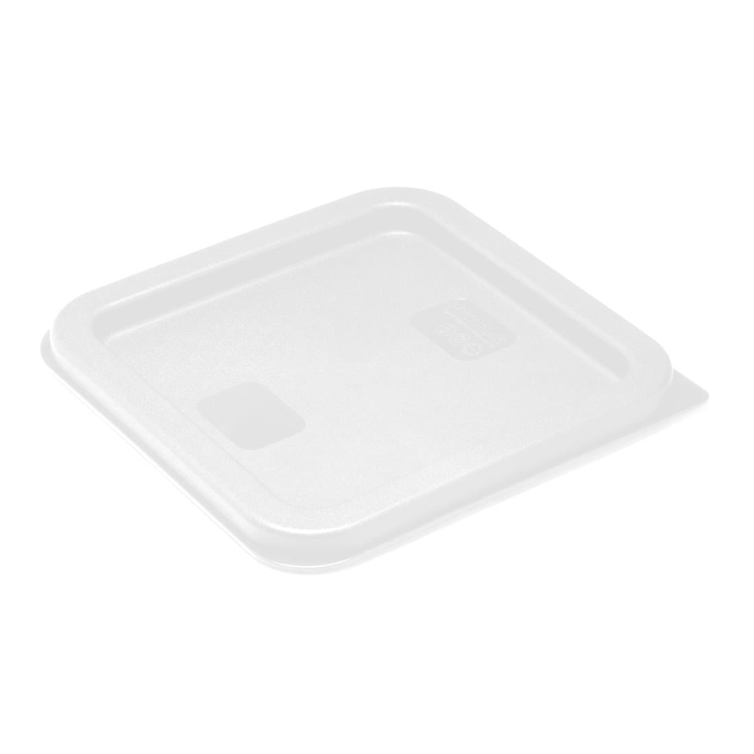 Hygiplas Square Food Storage Container Lid White Small - HY416