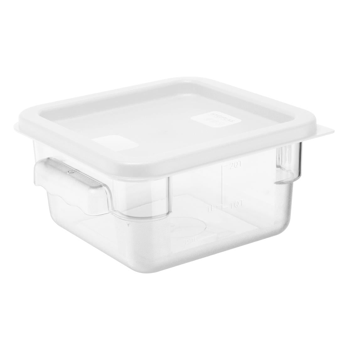 Hygiplas Square Food Storage Container Lid White Small - HY416