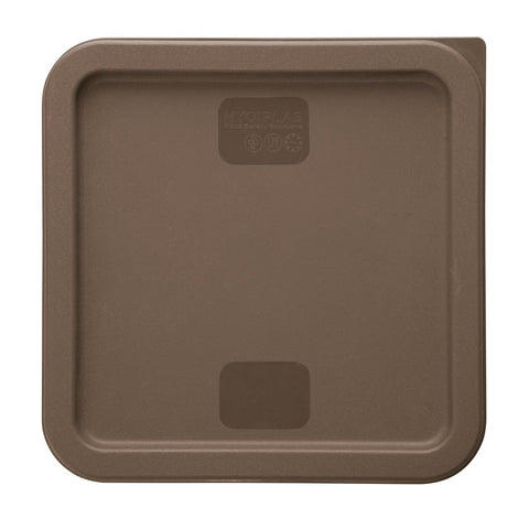 Hygiplas Square Brown Lid to Fit 10/15/20Ltr Containers - HY424