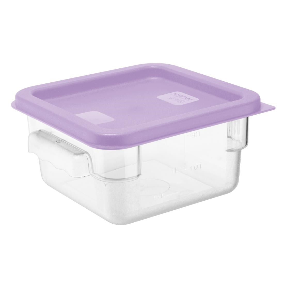 Hygiplas Square Purple Lid to Fit 1.5/3.5Ltr Containers - HY425