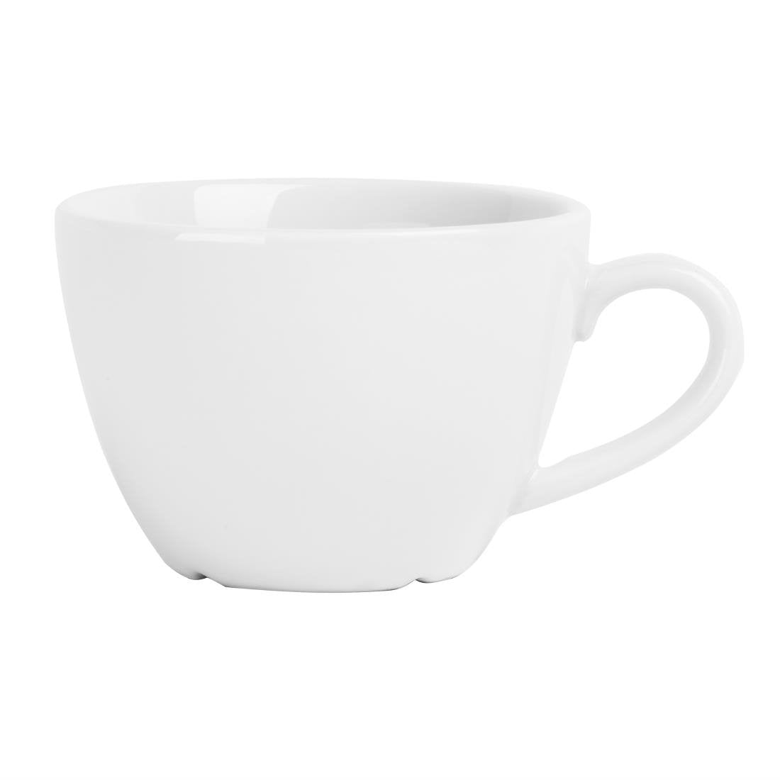 Olympia Whiteware Flat White Cups 170ml (12 Pack) - HY539