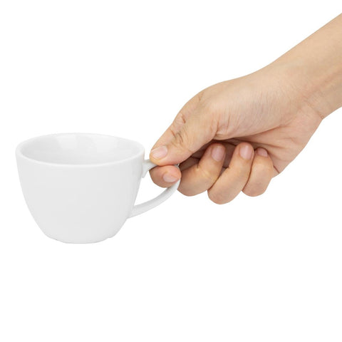 Olympia Whiteware Flat White Cups 170ml (12 Pack) - HY539