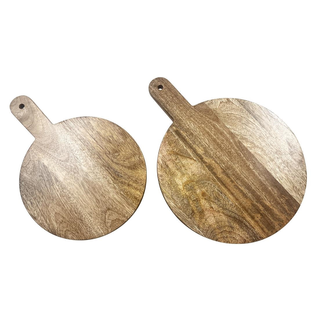 Olympia Round Handled Display Stand Mango Wood with Metal Legs 400x300x80mm - HY754