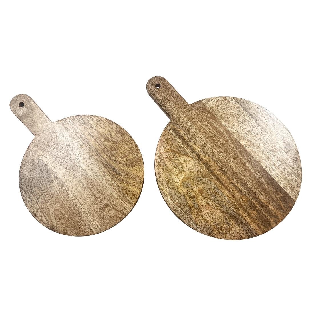 Olympia Round Handled Display Stand Mango Wood with Metal Legs 350x250x80mm - HY755