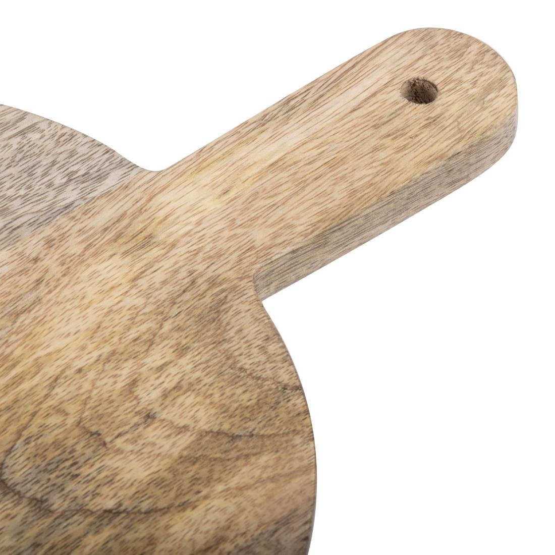 Olympia Round Handled Display Stand Mango Wood with Metal Legs 350x250x80mm - HY755