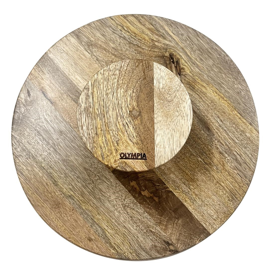 Olympia Cake Stand Mango Wood 330x120mm - HY757
