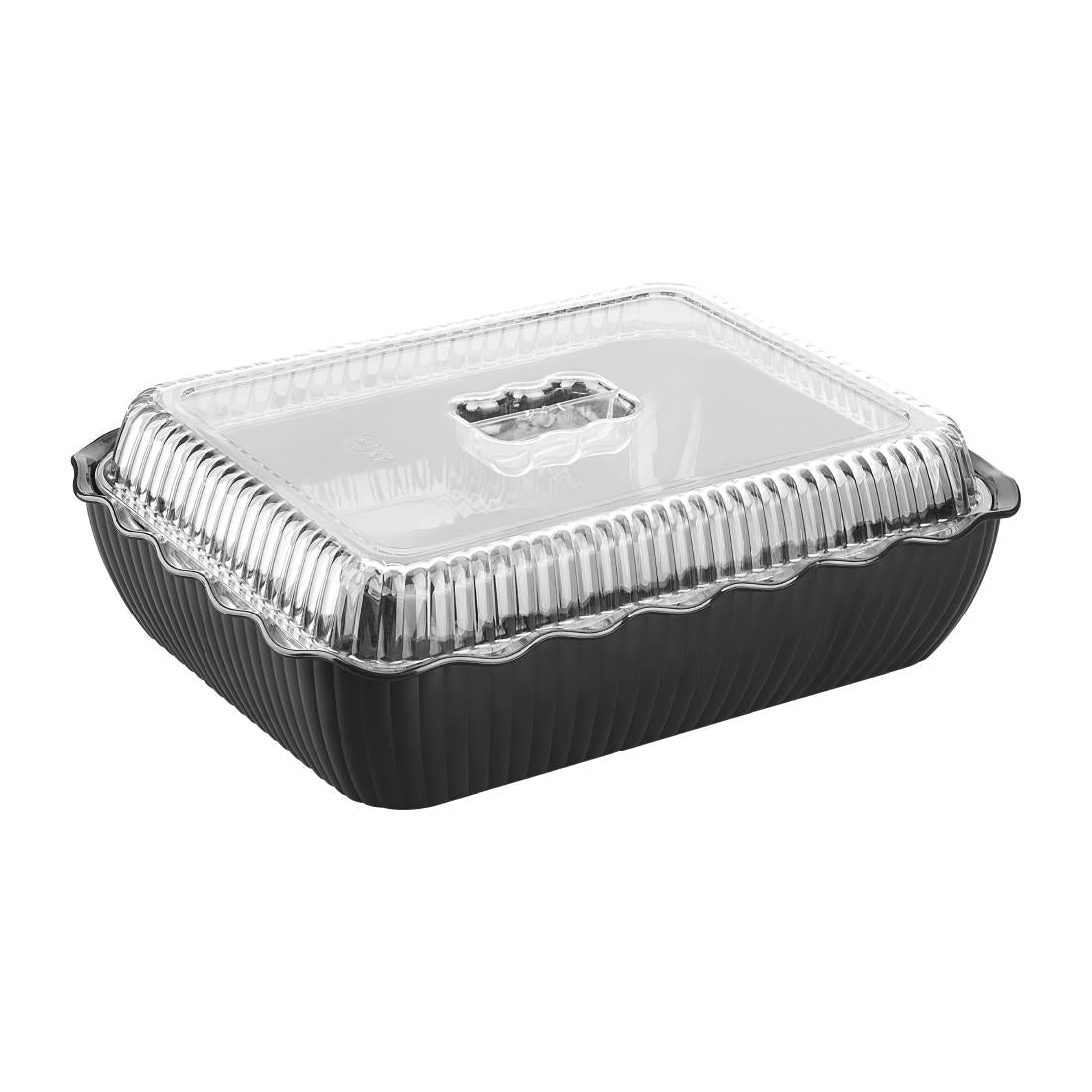 Olympia Kristallon Large Salad Crock - Black - HY800