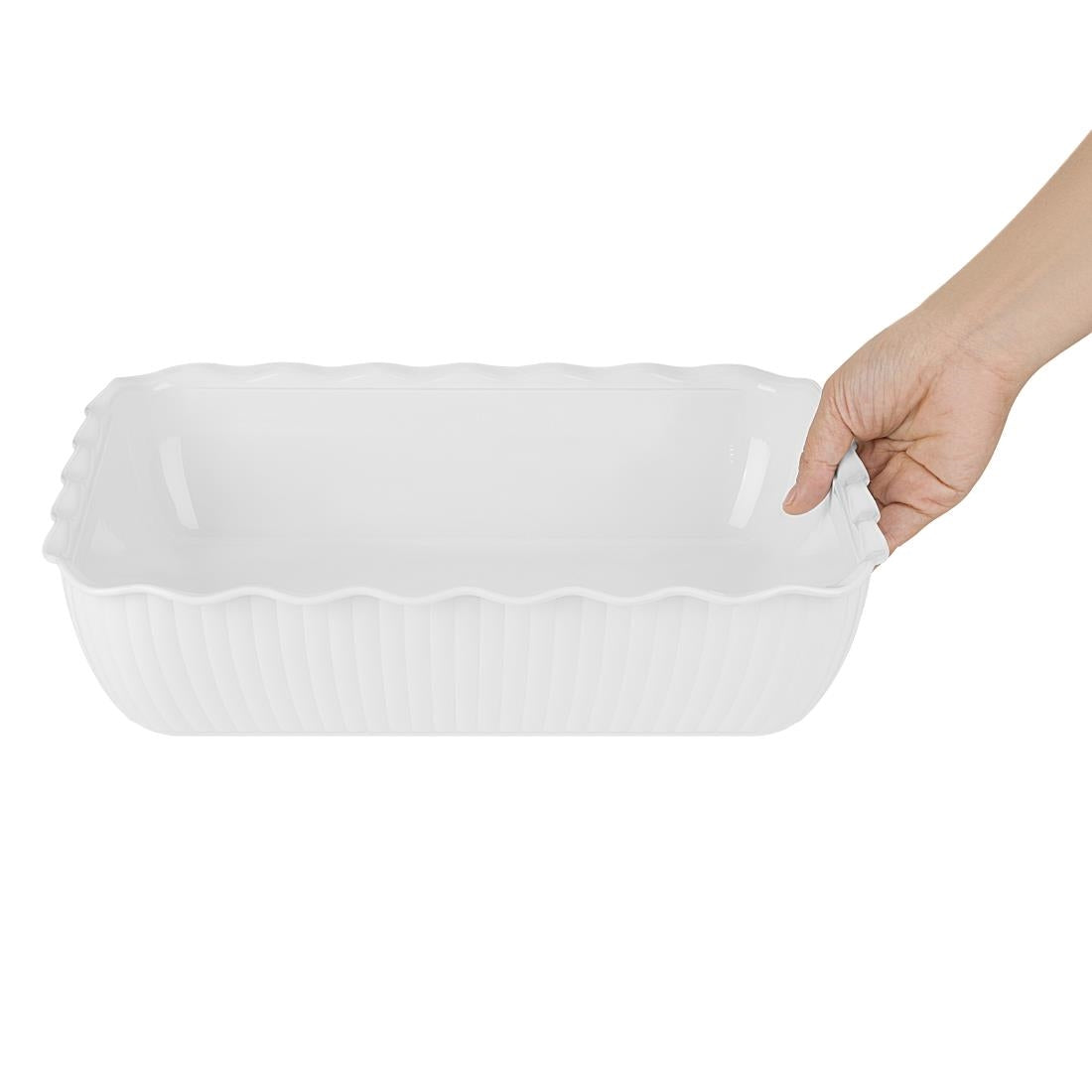 Olympia Kristallon Large Salad Crock - White - HY801