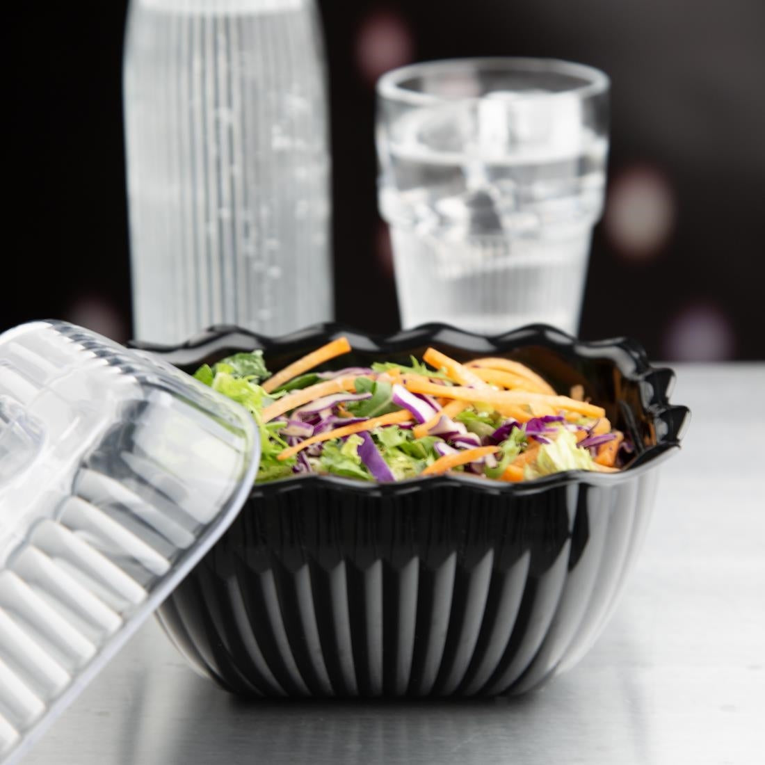 Olympia Kristallon Small Salad Crock Black - HY806