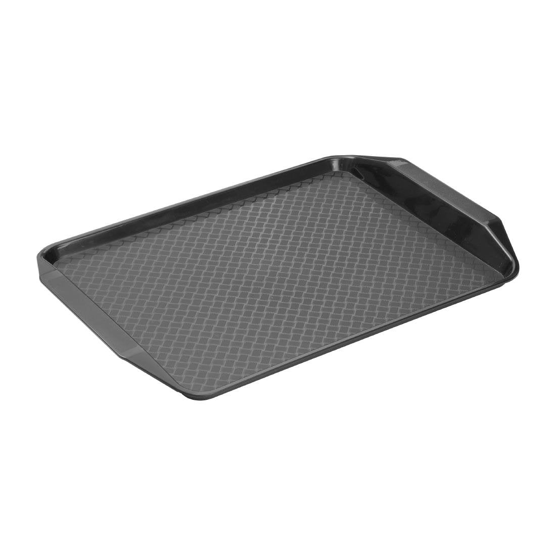 Olympia Kristallon Handled Fast Food Tray Black 435x305mm - HY809