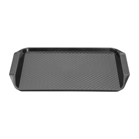 Olympia Kristallon Handled Fast Food Tray Black 435x305mm - HY809