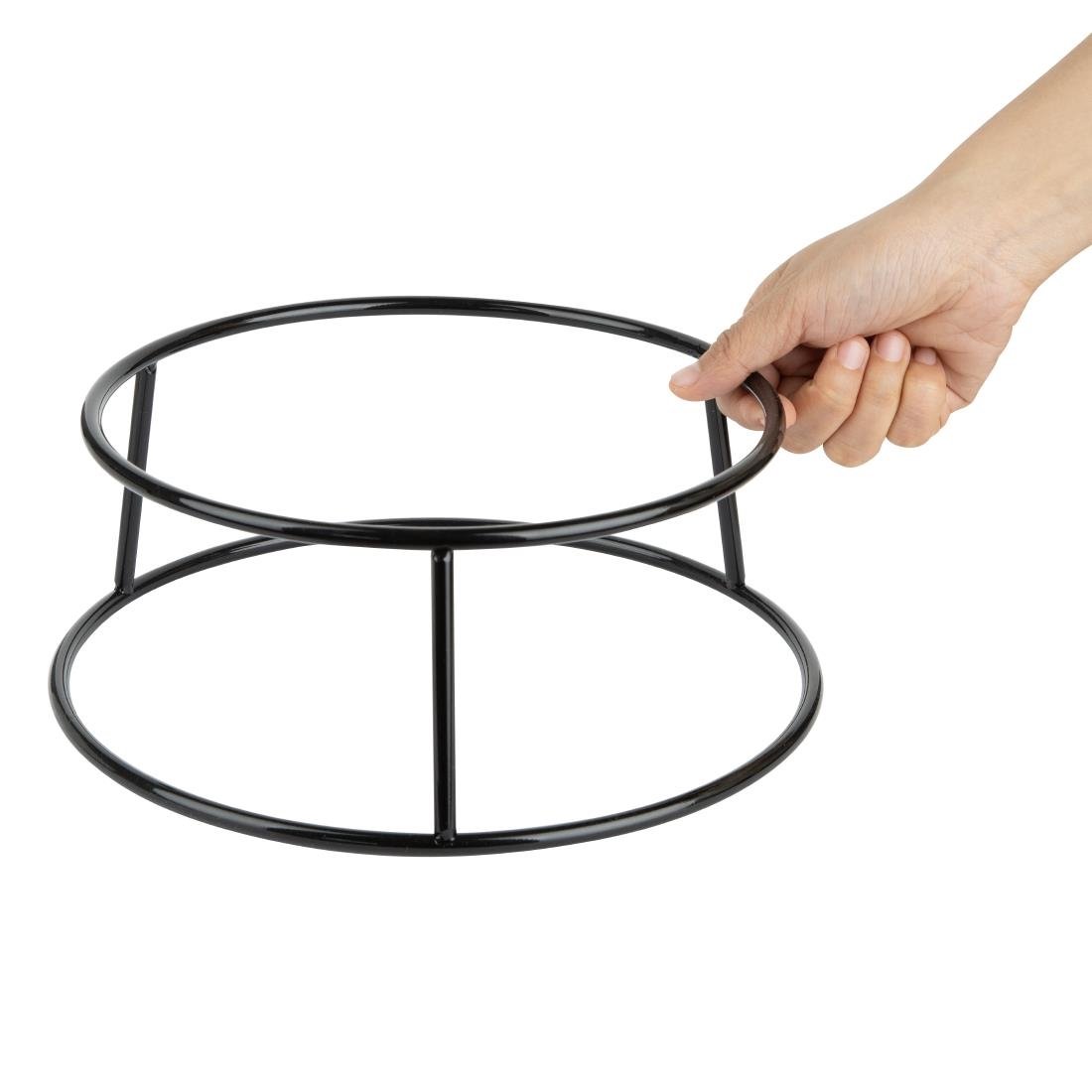 Olympia Non-Slip Multi-Round Riser Black Wire 230x260x100mm - HY985