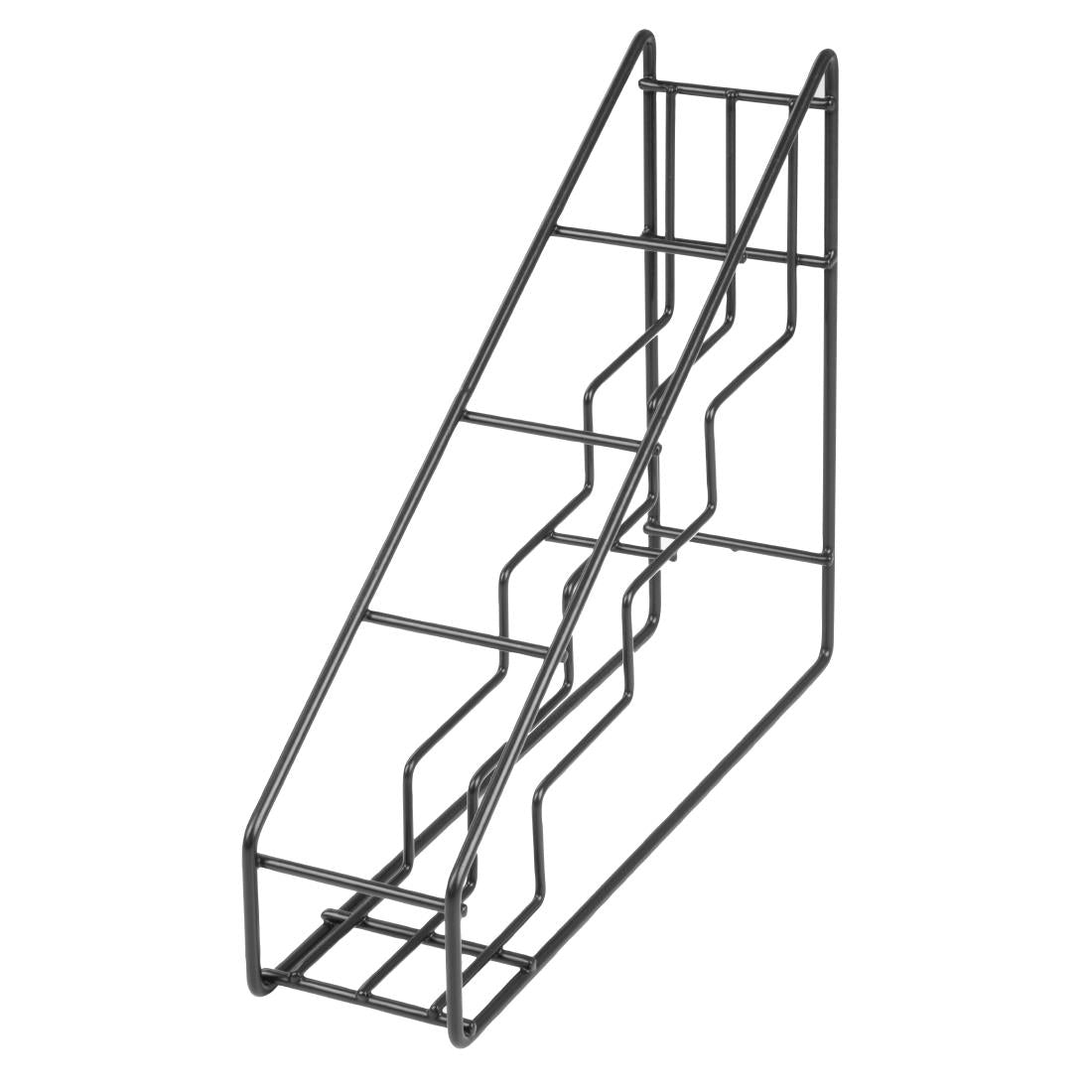 Olympia Syrup Bottle Stand Black Wire 400x105x320mm - HY987