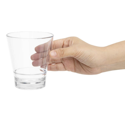 Olympia Kristallon Polycarbonate Stacking Tumblers Clear 350ml (6 Pack) - HZ082