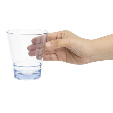 Olympia Kristallon Polycarbonate Stacking Tumblers Blue 350ml (6 Pack) - HZ083