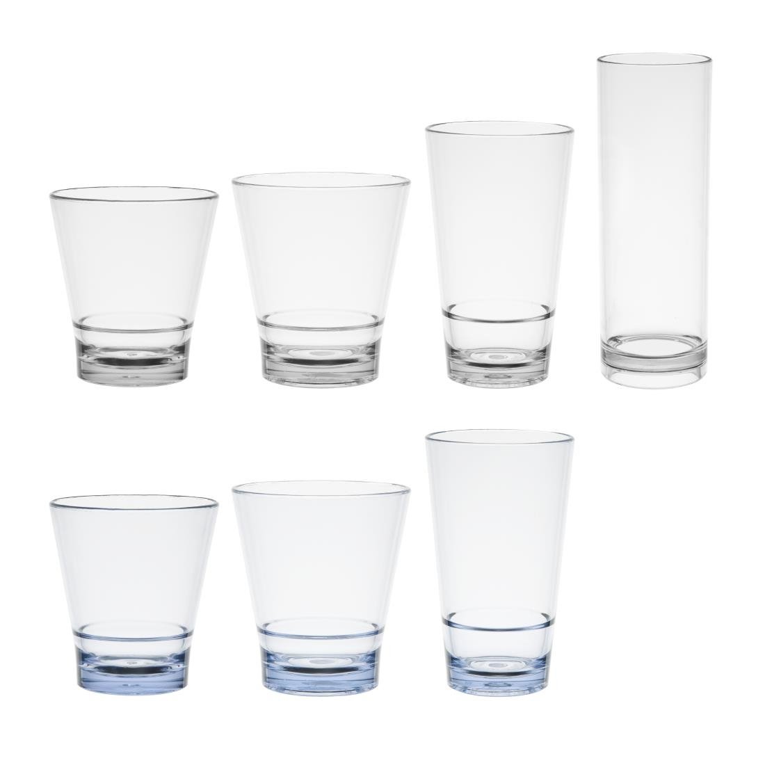 Olympia Kristallon Polycarbonate Stacking Hi Ball Tumblers 420ml (6 Pack) - HZ085