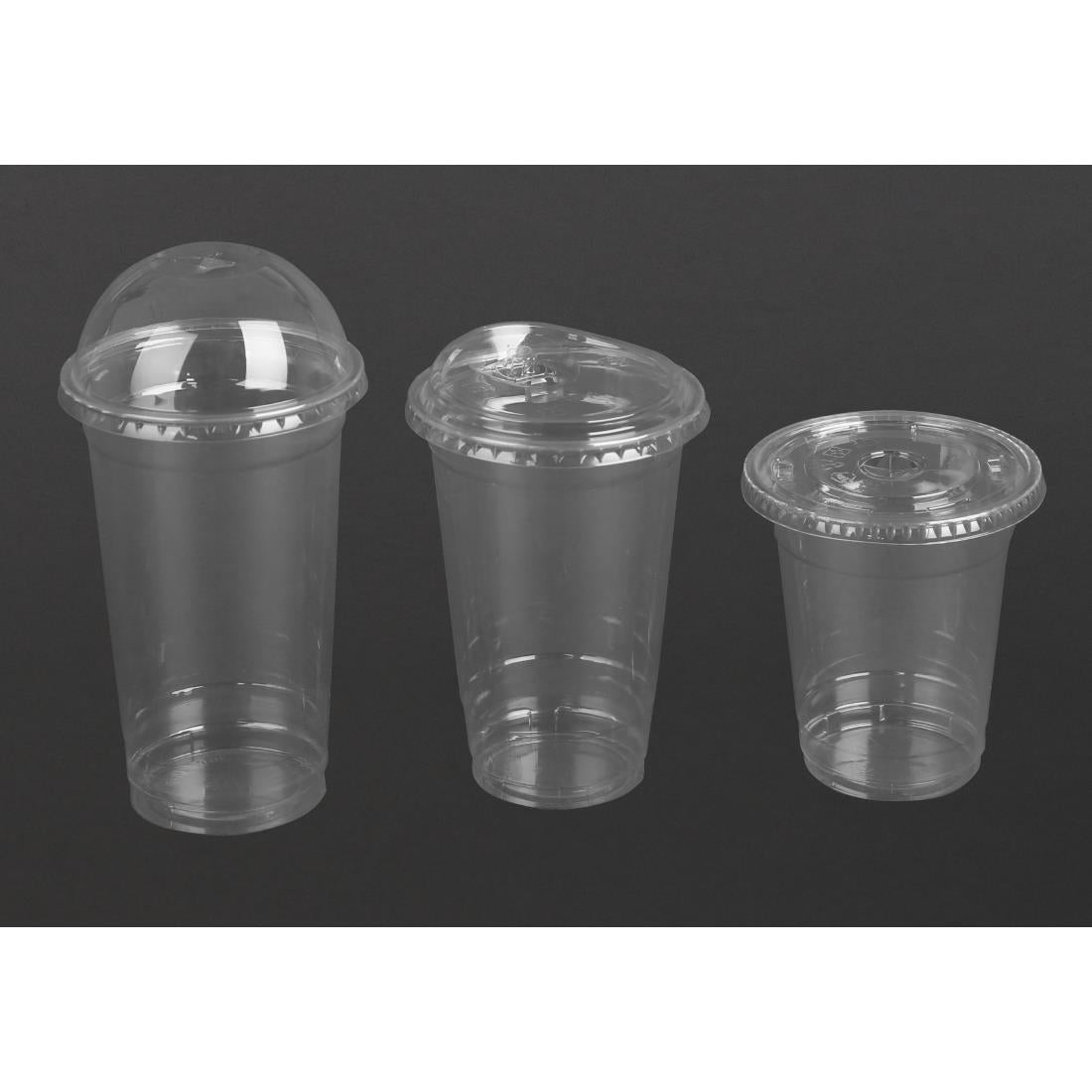 Fiesta Recyclable rPET Strawless Lids for 340/454/568ml Cups (400 Pack) - HZ230