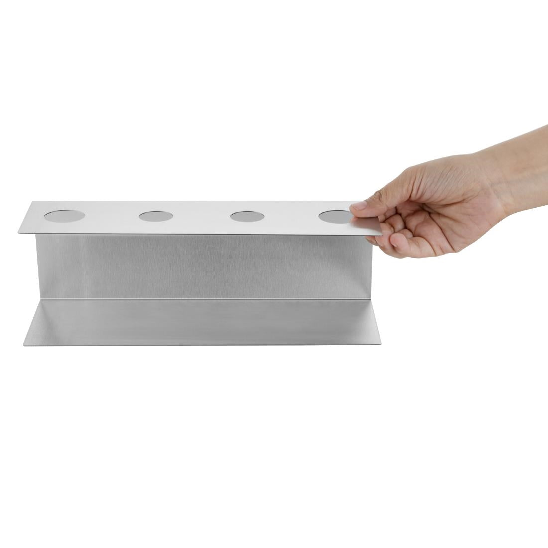 Olympia Ice Cream Holder 4 Cone Stainless Steel 270x97x90mm - HZ237