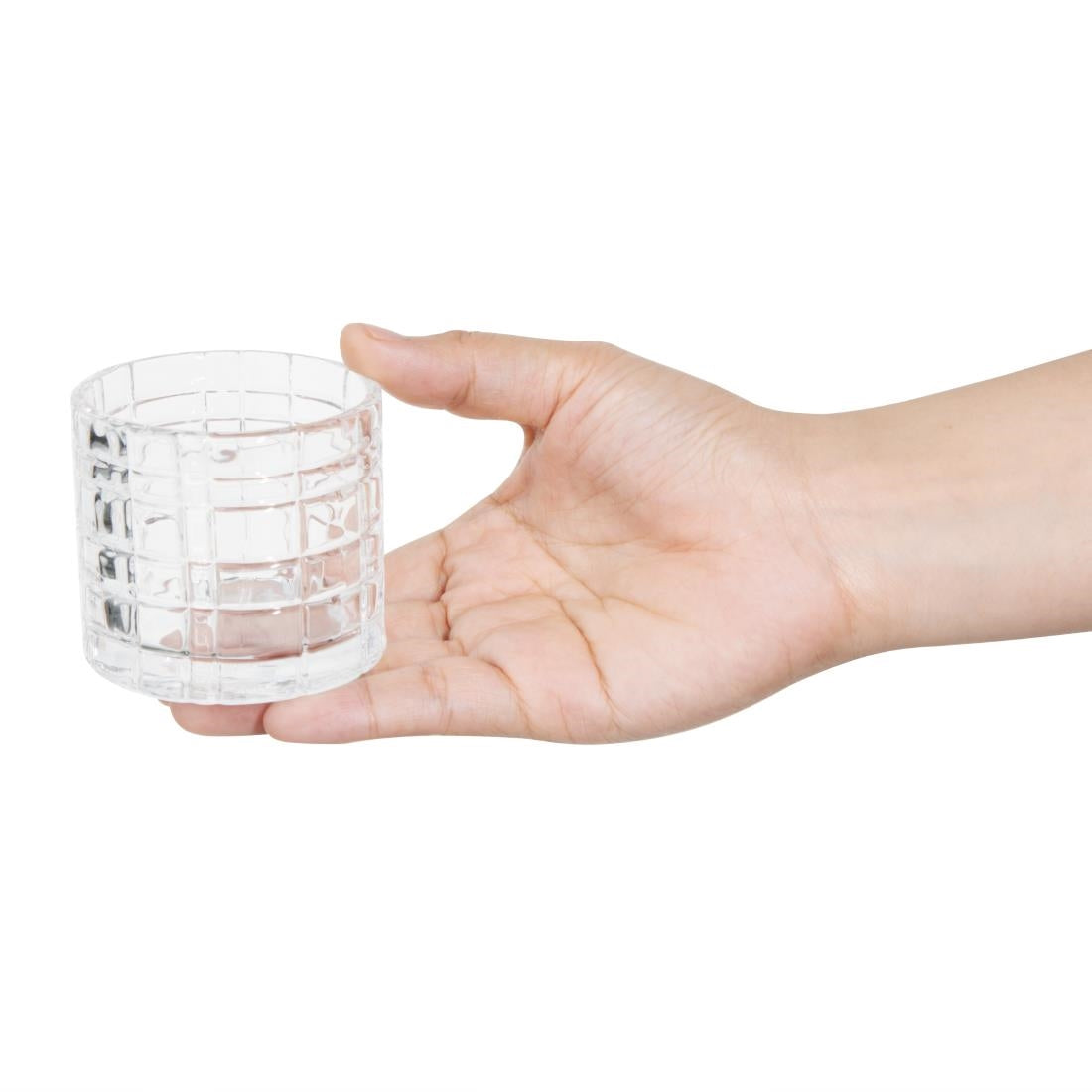 Olympia Geo Glass Tealight Holders 64x57mm (6 Pack) - HZ332