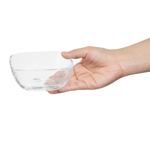 Olympia Square Glass Low Snack Bowls (6 Pack) - HZ335
