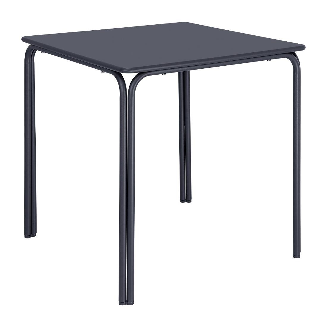 Bolero Adeline Steel Square Table 700mm Slate Blue - HZ355