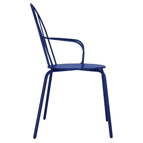 Bolero Adeline Arm Chairs Dark Navy (4 Pack) - HZ359