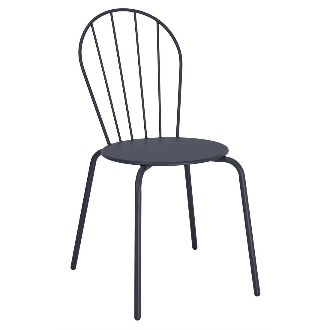 Bolero Adeline Side Chairs Slate Blue (4 Pack) - HZ361