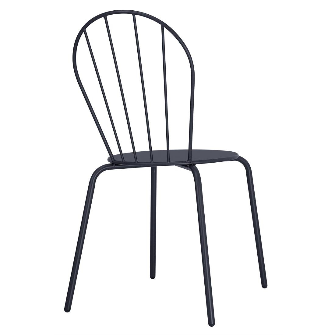 Bolero Adeline Side Chairs Slate Blue (4 Pack) - HZ361