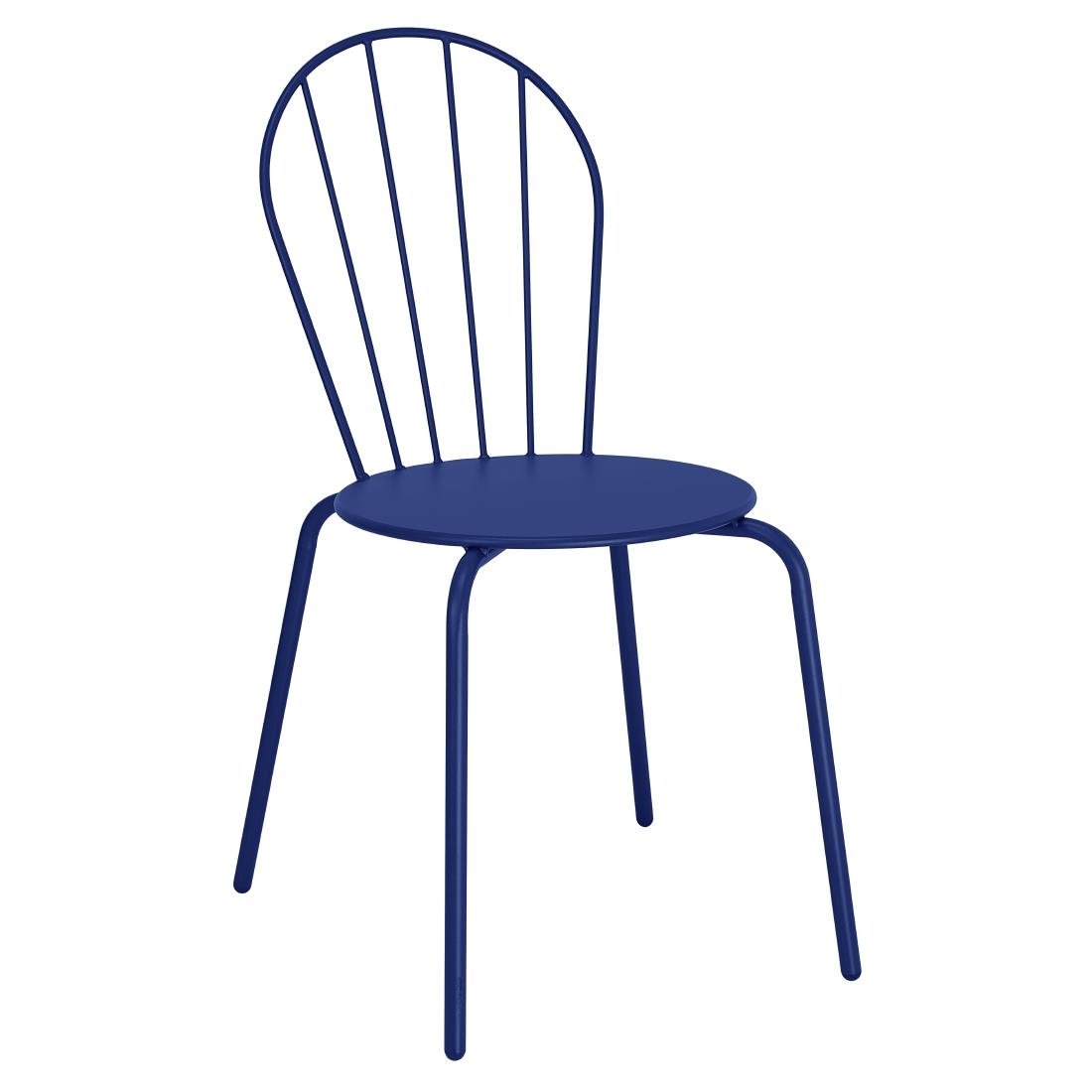 Bolero Adeline Side Chair Dark Navy (4 Pack) - HZ362