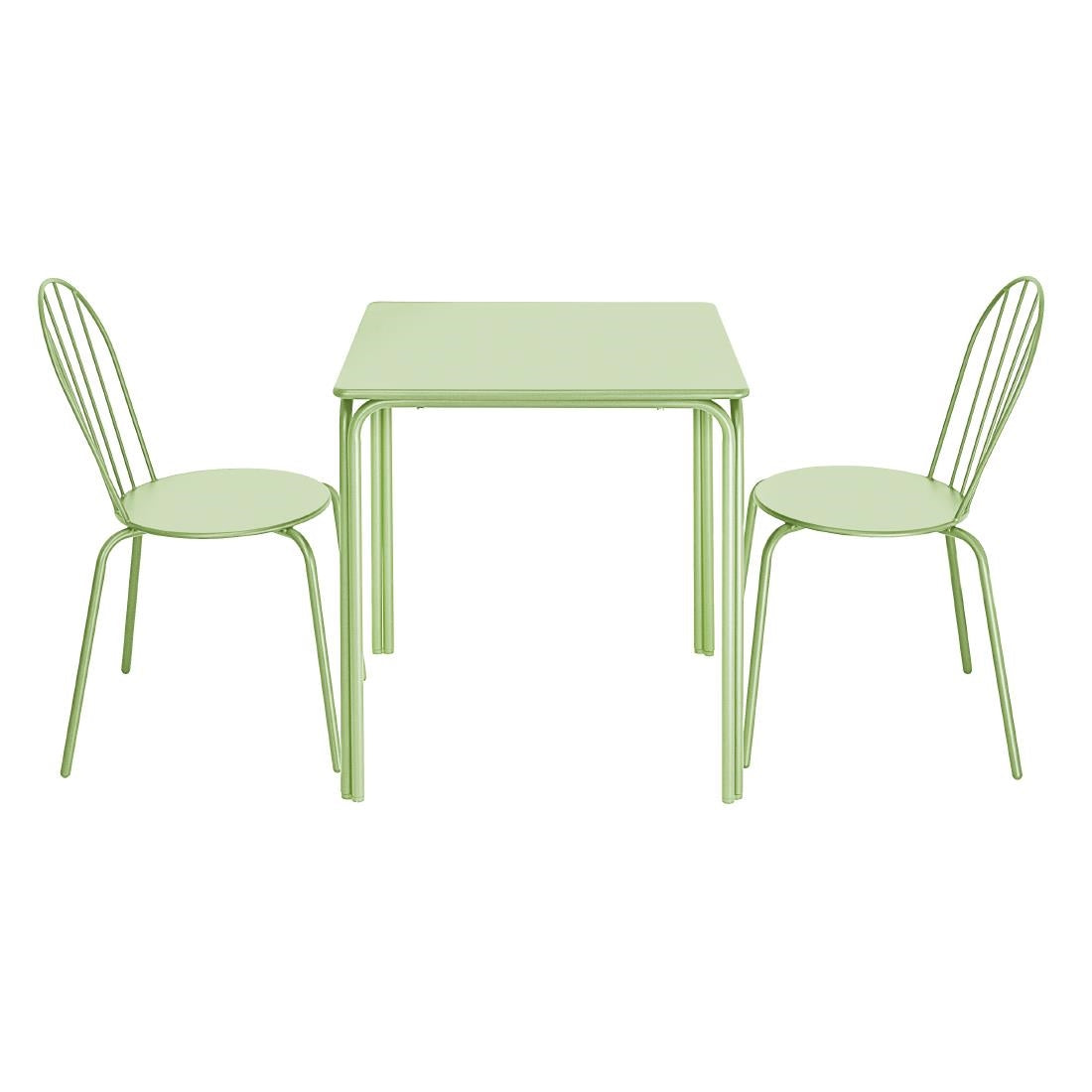 Bolero Adeline Side Chair Light Green (4 Pack) - HZ363