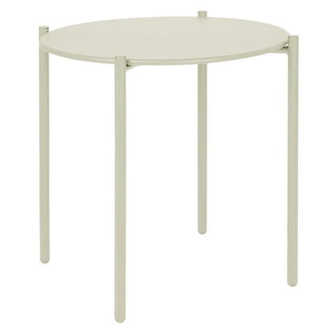 Bolero Perth Round Low Coffee Table Light Grey 450mm - HZ377