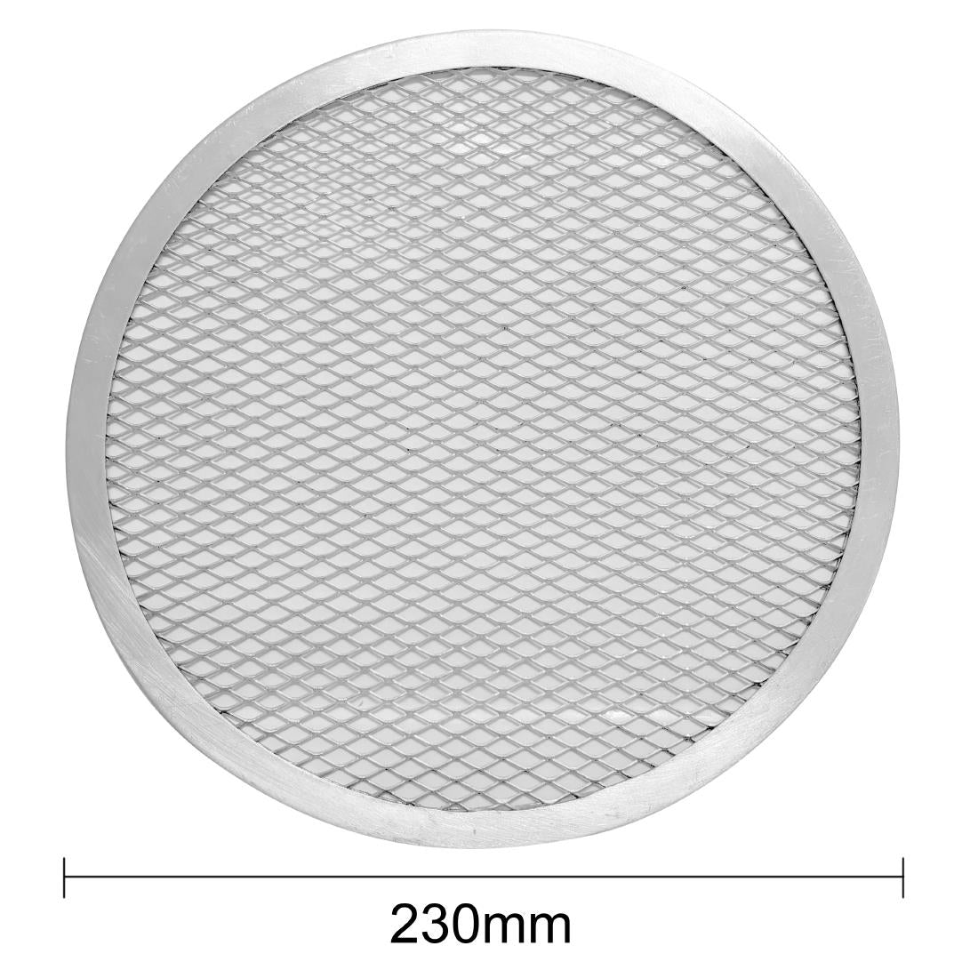 Vogue Aluminium Perforated Pizza Tray 230mm - HZ490