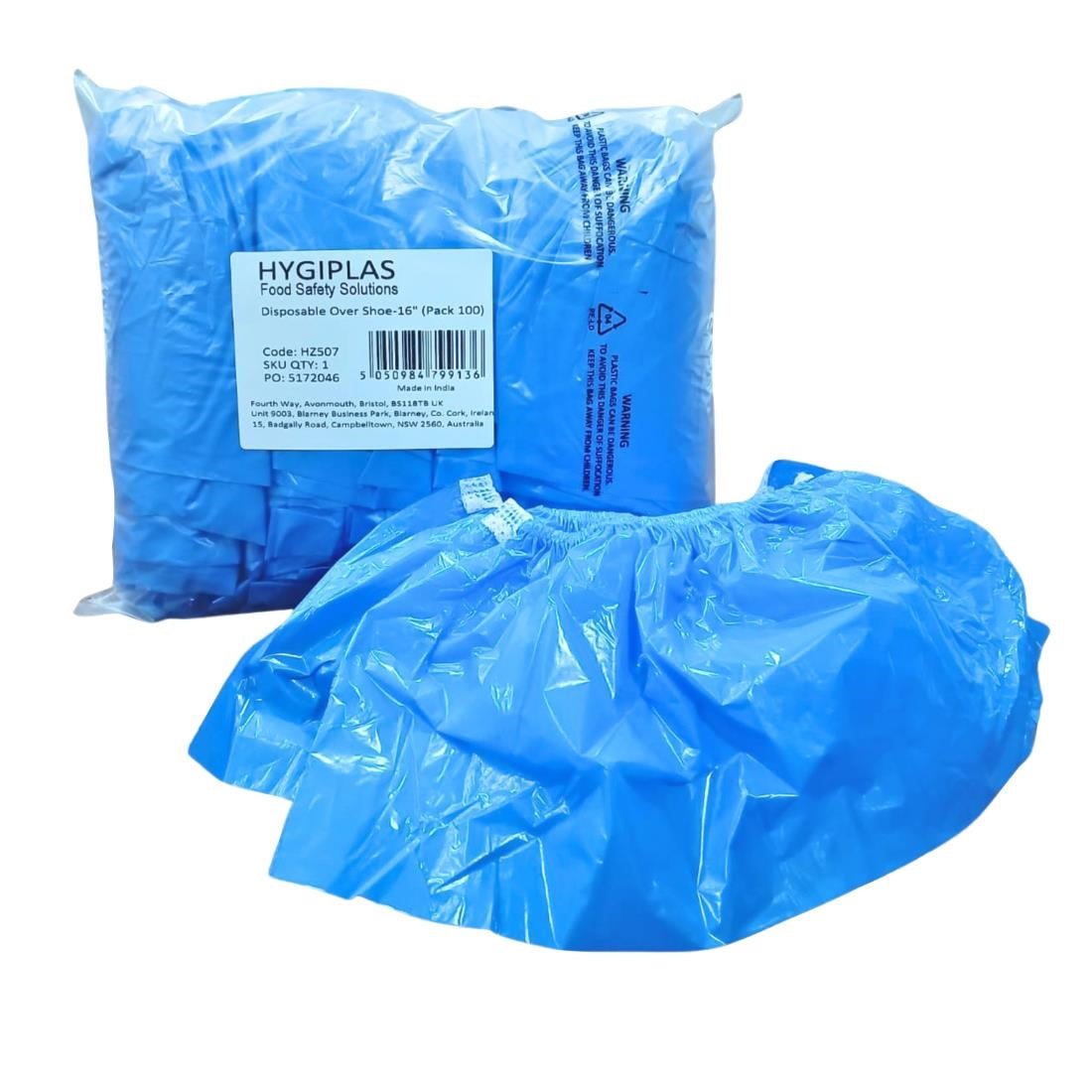 Hygiplas Disposable Overshoe Covers 406mm (100 Pack) - HZ507