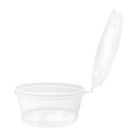 Fiesta Recyclable Portion Pots with Lids 25ml (50 Pack) - HZ576
