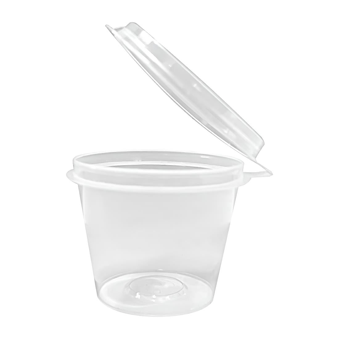Fiesta Recyclable Portion Pots with Lids 50ml (50 Pack) - HZ577