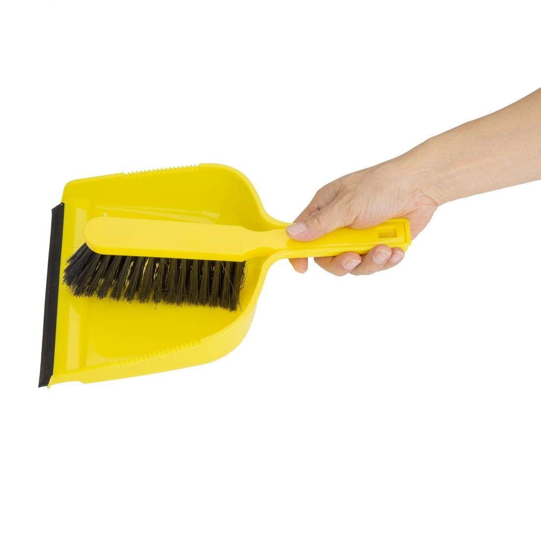 Jantex Dustpan & Brush Set Yellow - HZ842