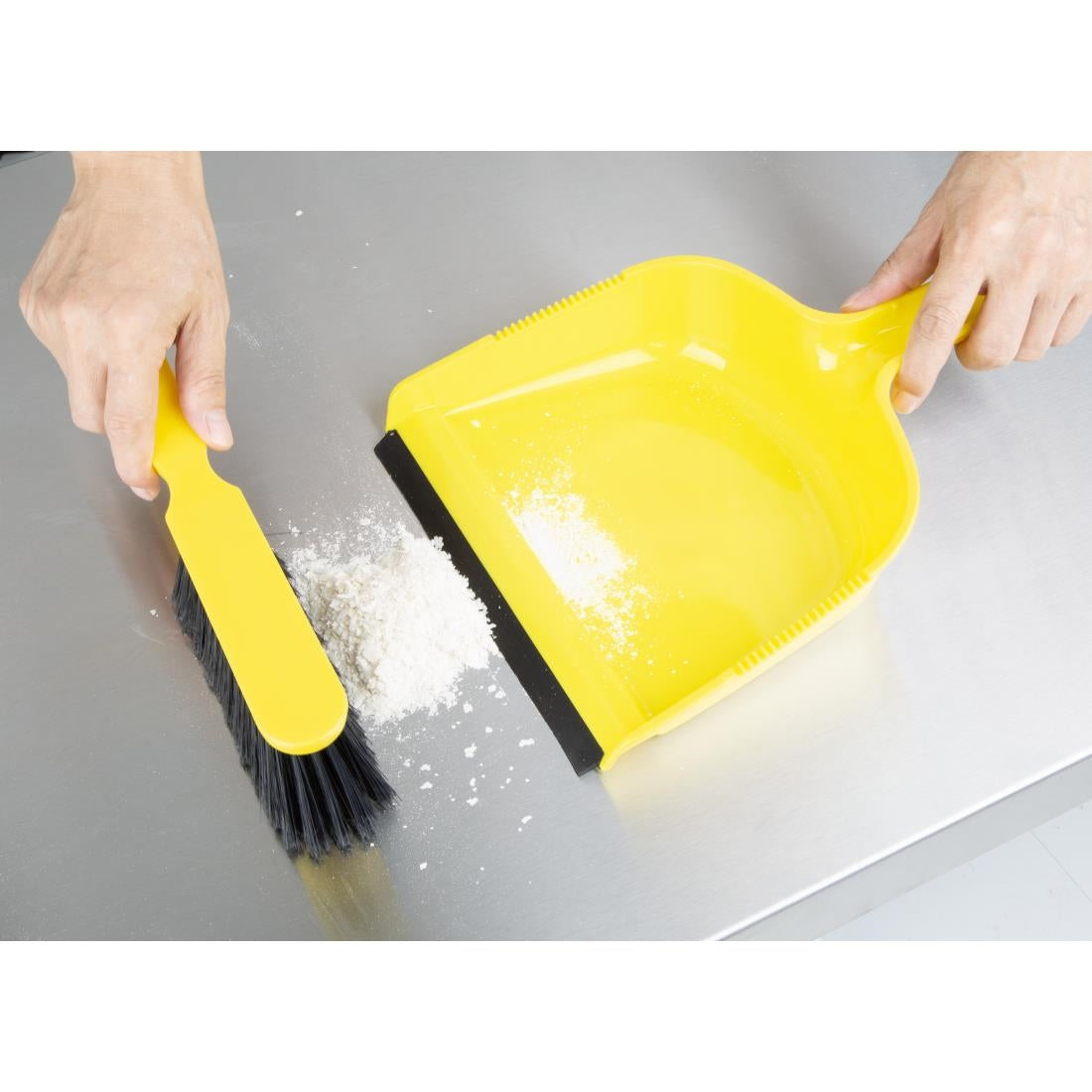 Jantex Dustpan & Brush Set Yellow - HZ842