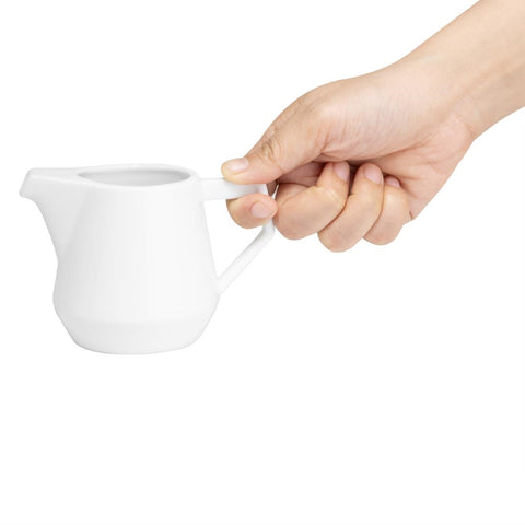 Olympia Whiteware Deco Milk Jugs 200ml (6 Pack) - HZ866