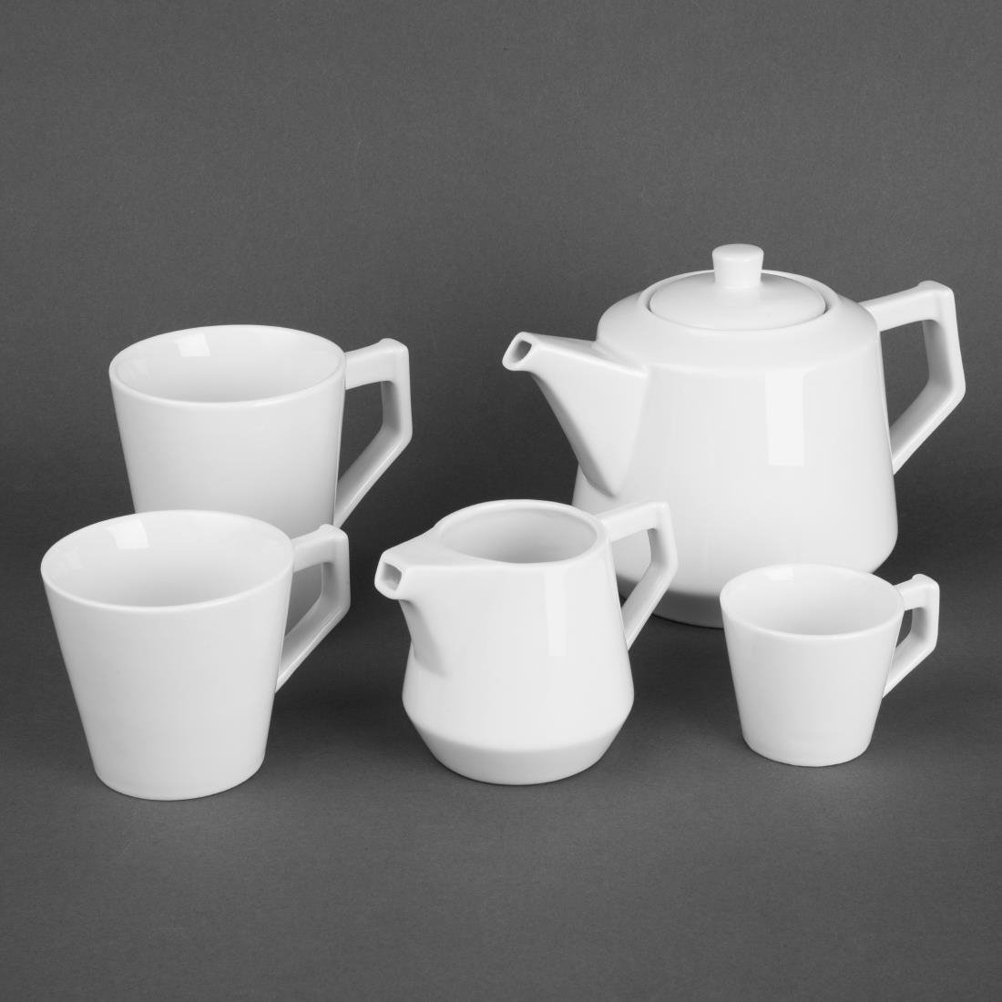 Olympia Whiteware Deco Cups 150ml (6 Pack) - HZ868