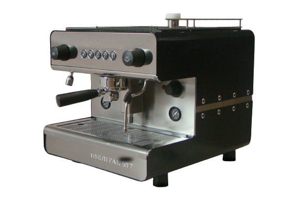 Iberital IB7 Tank Unit - 1 Group Commercial Espresso Machine - Black