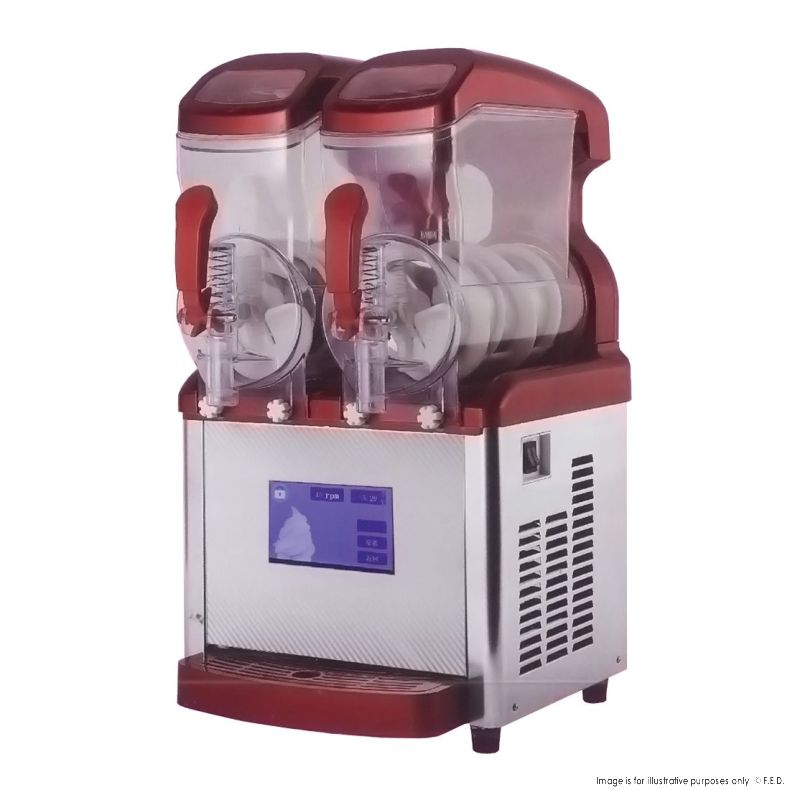 Ex-Showroom: Benchstar Slushy / Frappe machine double bowl -Double x 8 Litre - ICE8L-2-VIC642