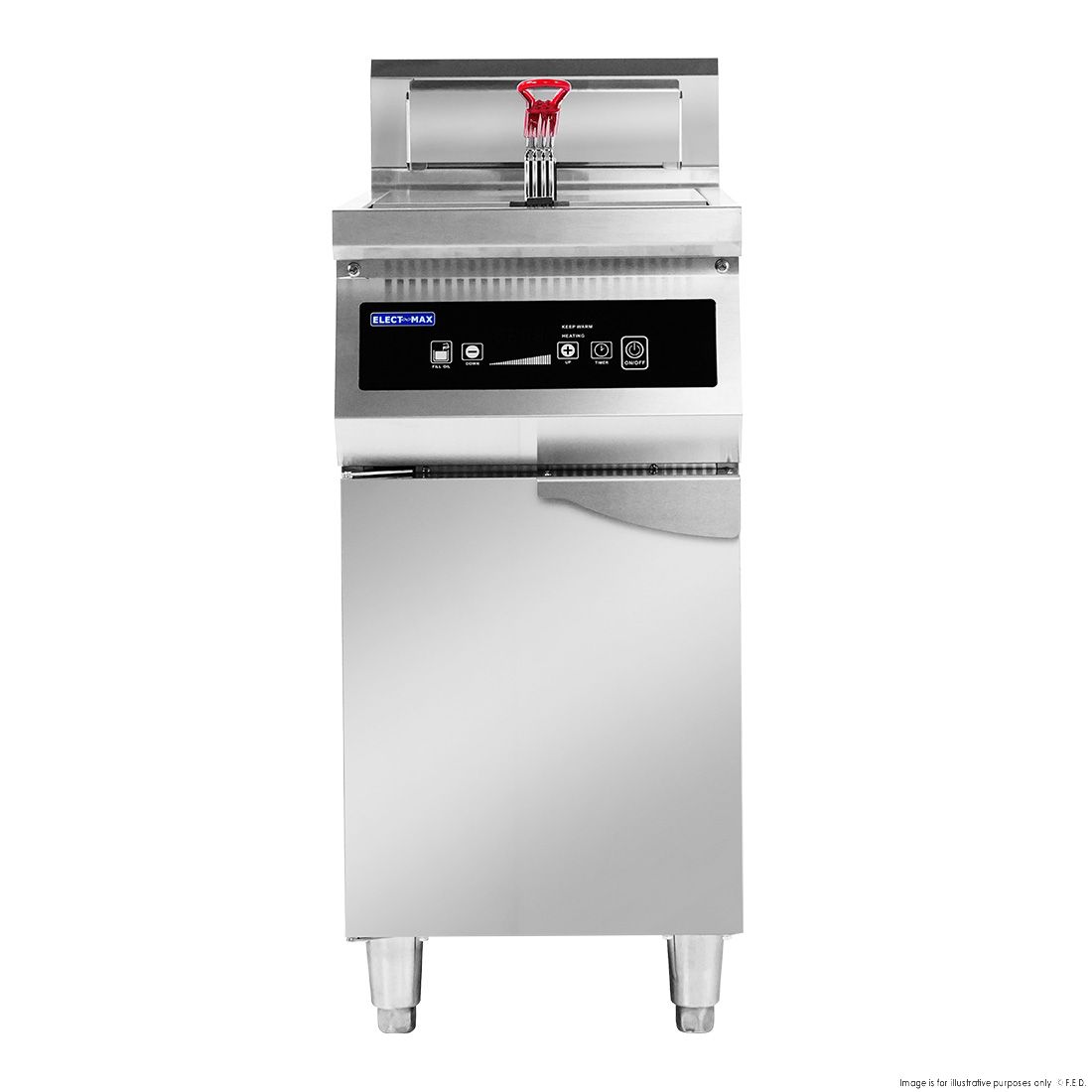 Electmax 700 Series Induction Single Fryer with Splashback IFS7-30L