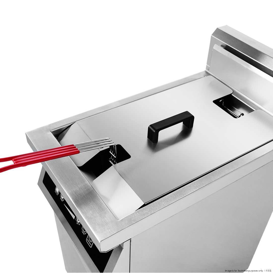 Electmax 700 Series Induction Single Fryer with Splashback IFS7-30L