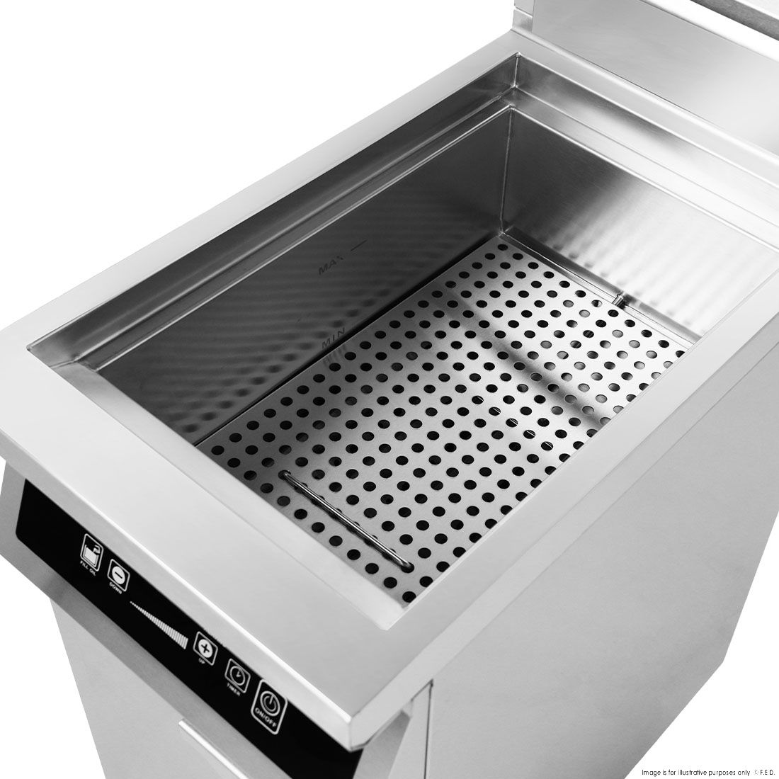 Electmax 700 Series Induction Single Fryer with Splashback IFS7-30L