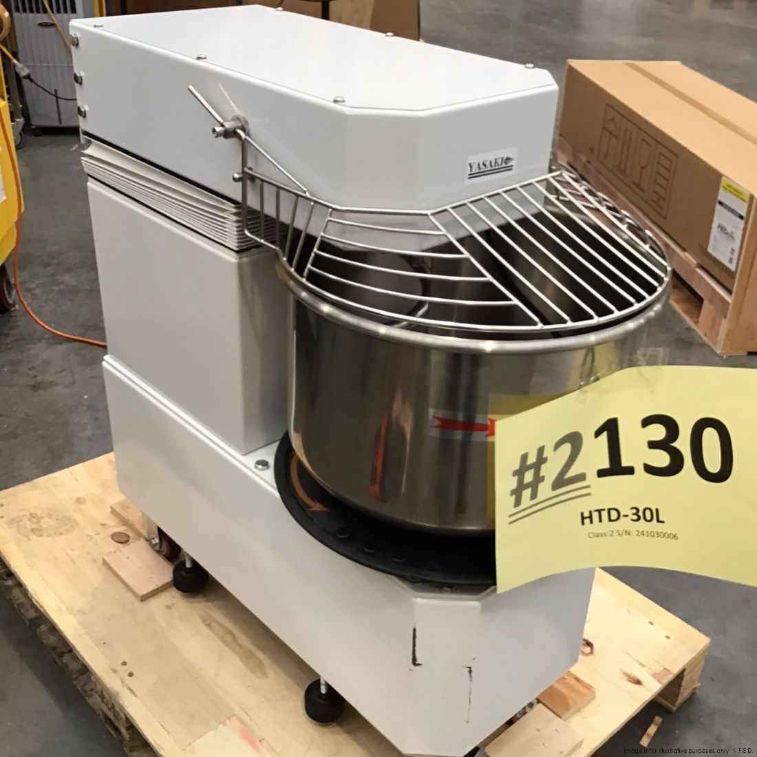 2NDs: Yasaki Tilting Head Removable Bowl 30L Spiral Mixer HTD-30L-NSW2130