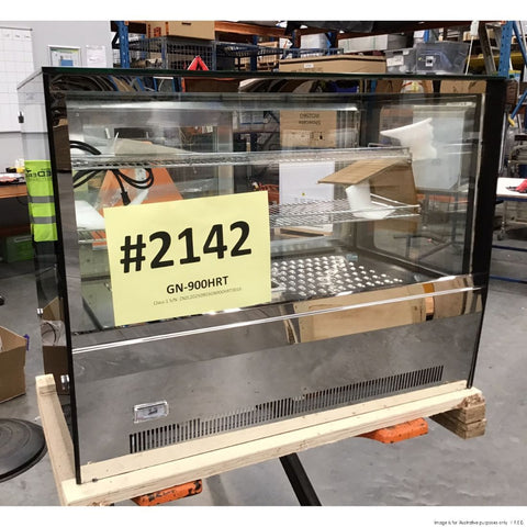 Ex-Showroom: Bonvue Counter Top Square Glass Hot Food Display - GN-900HRT-NSW2142